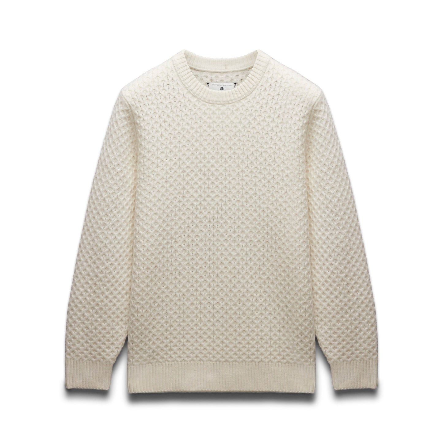 Merino Honeycomb Crewneck