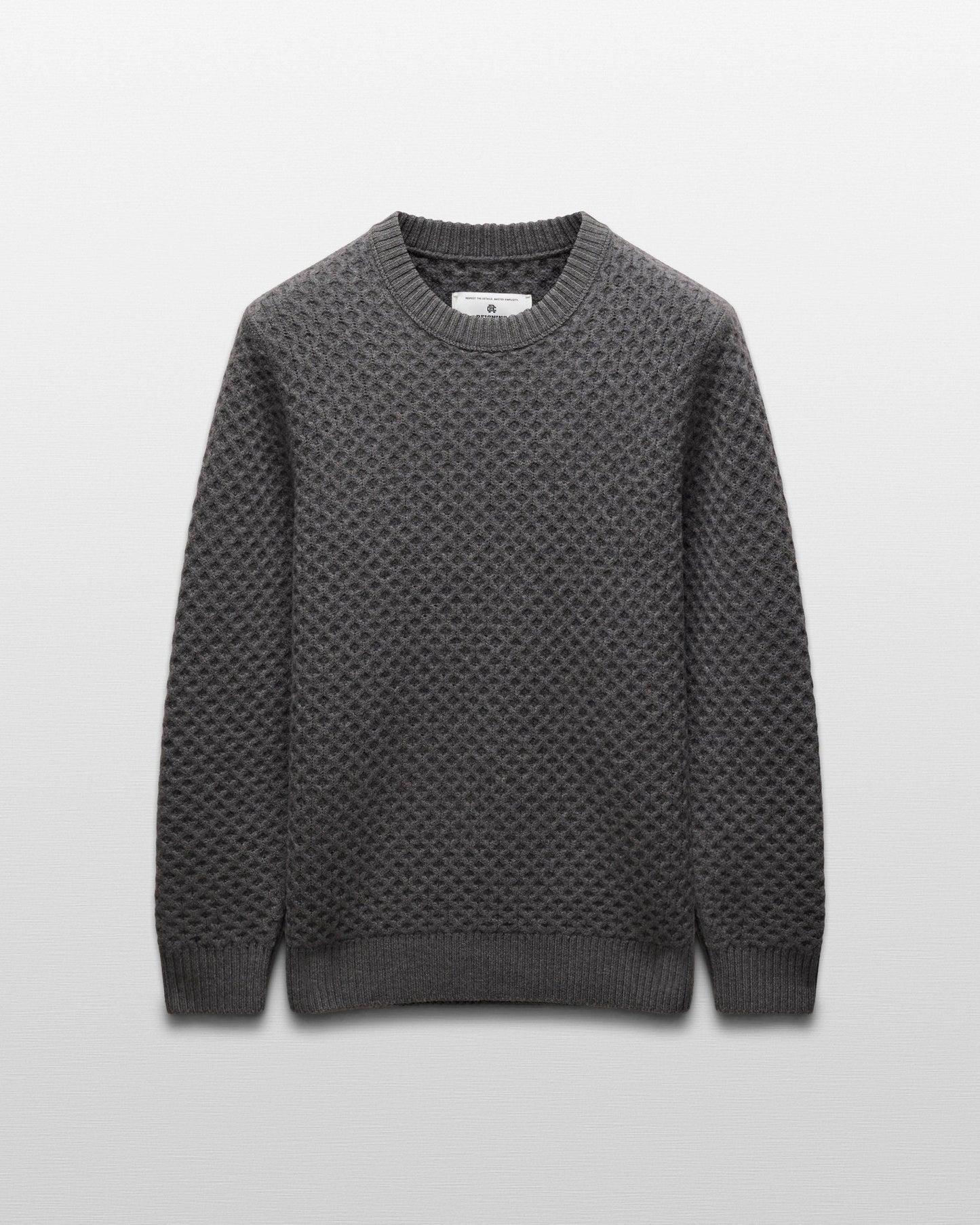 Merino Honeycomb Crewneck