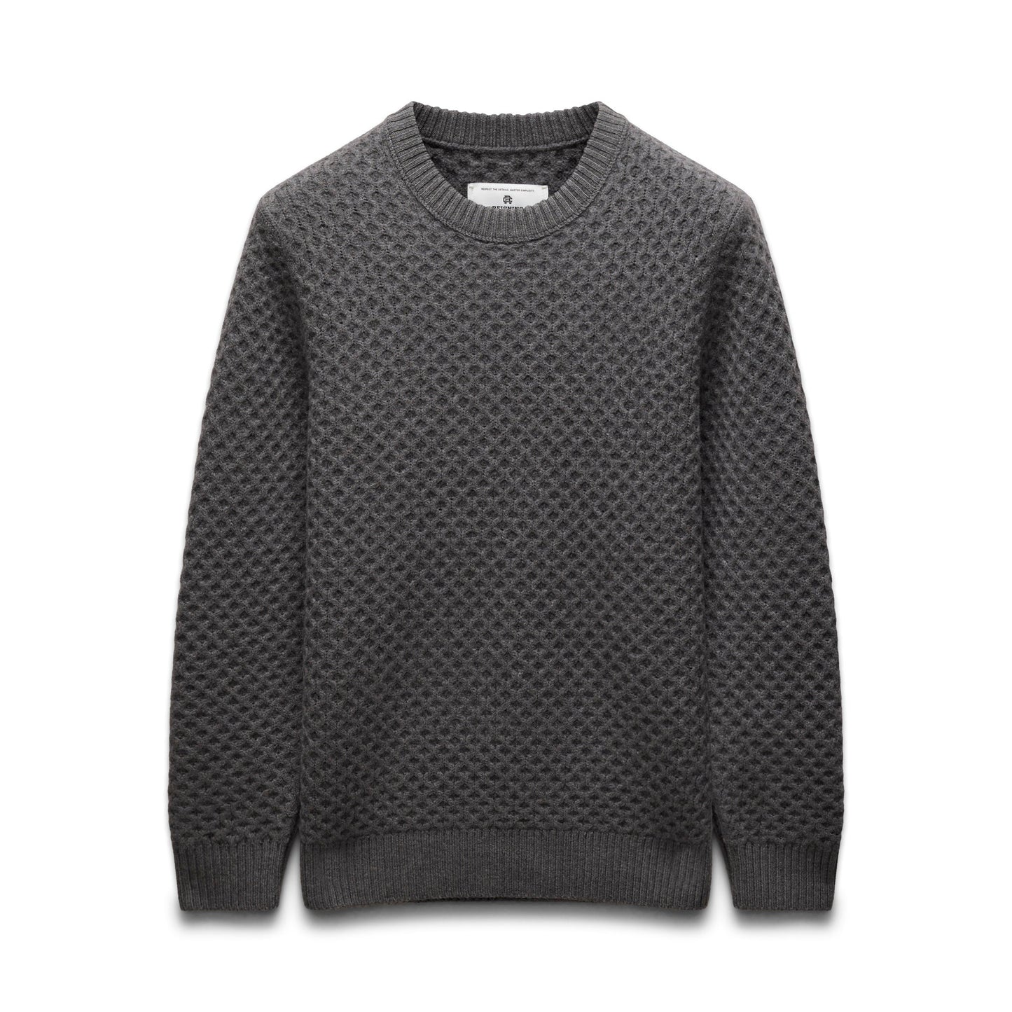 Merino Honeycomb Crewneck