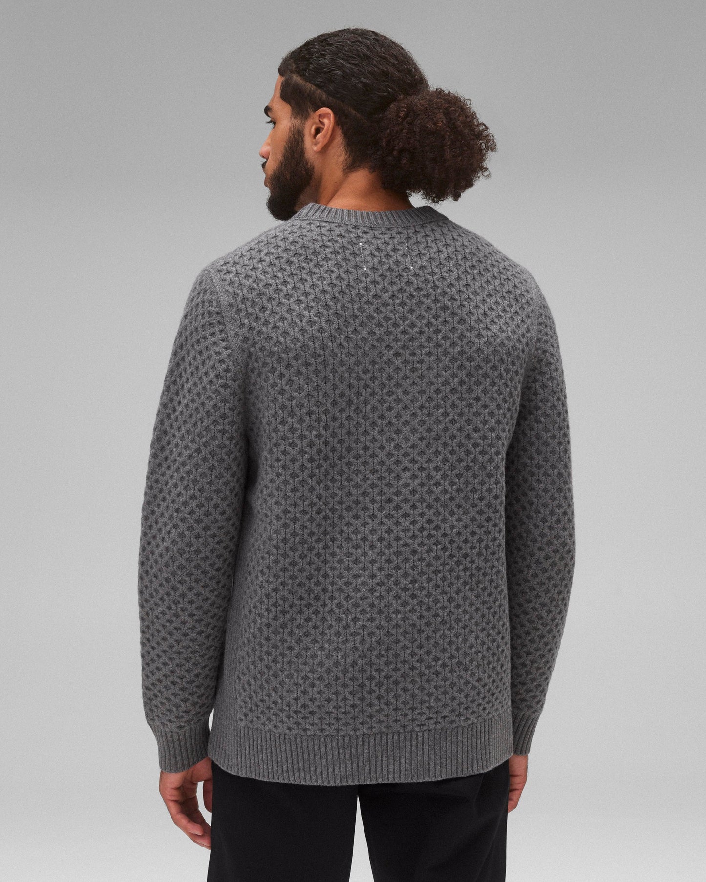 Merino Honeycomb Crewneck