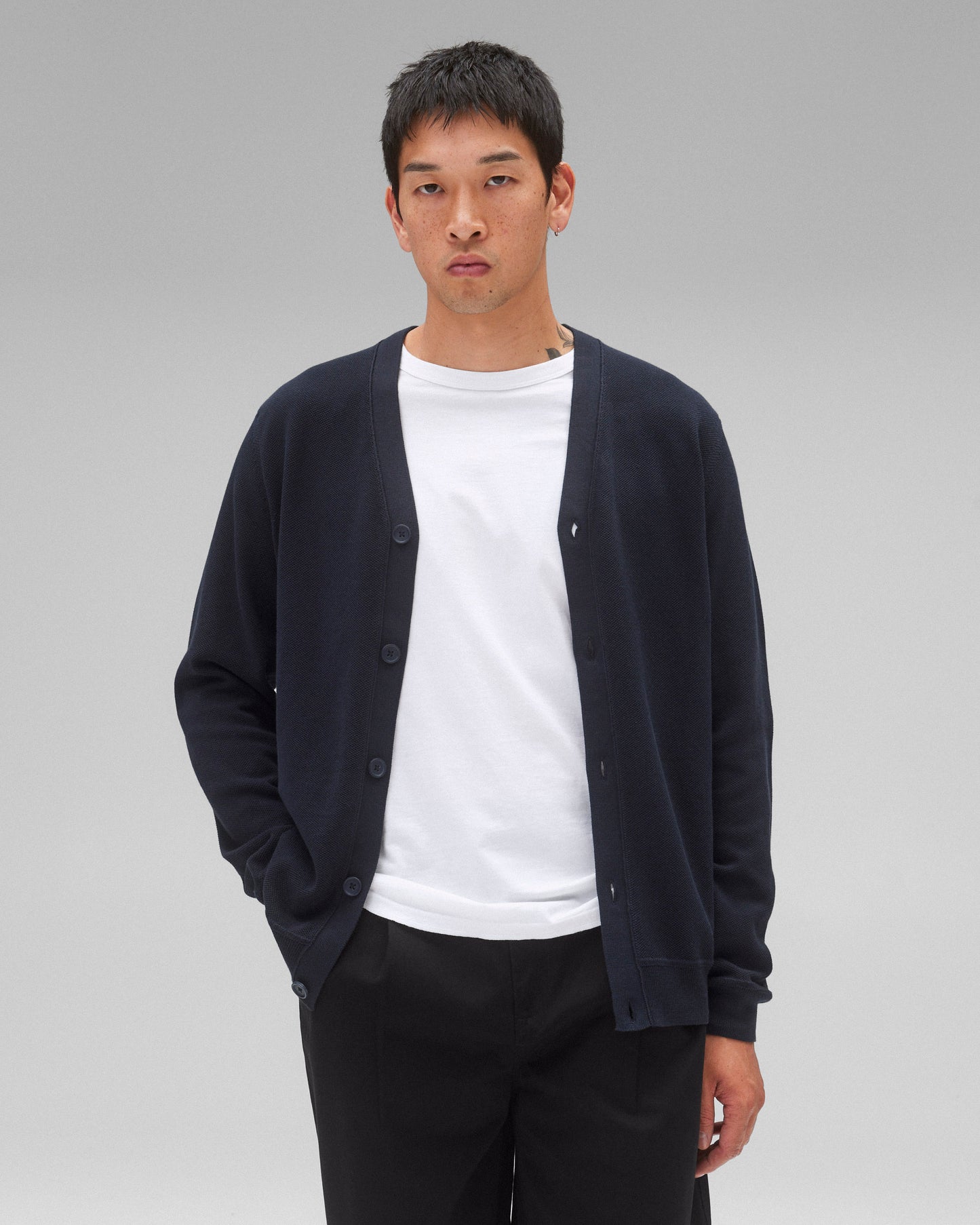 Supima Pique Ace Cardigan