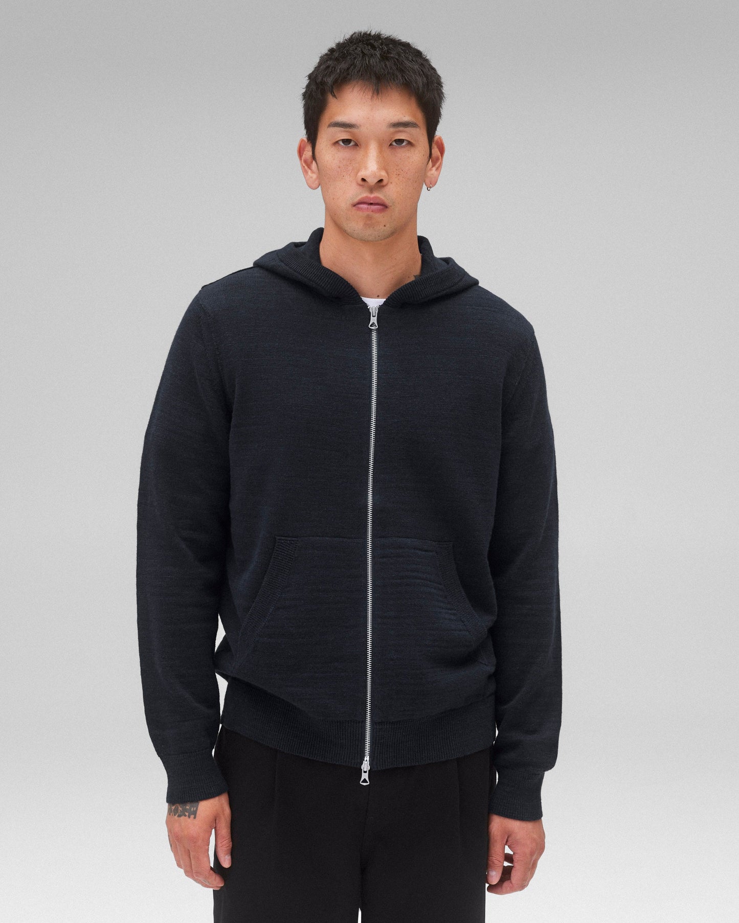Cotton Slub Laurel Zip Hoodie