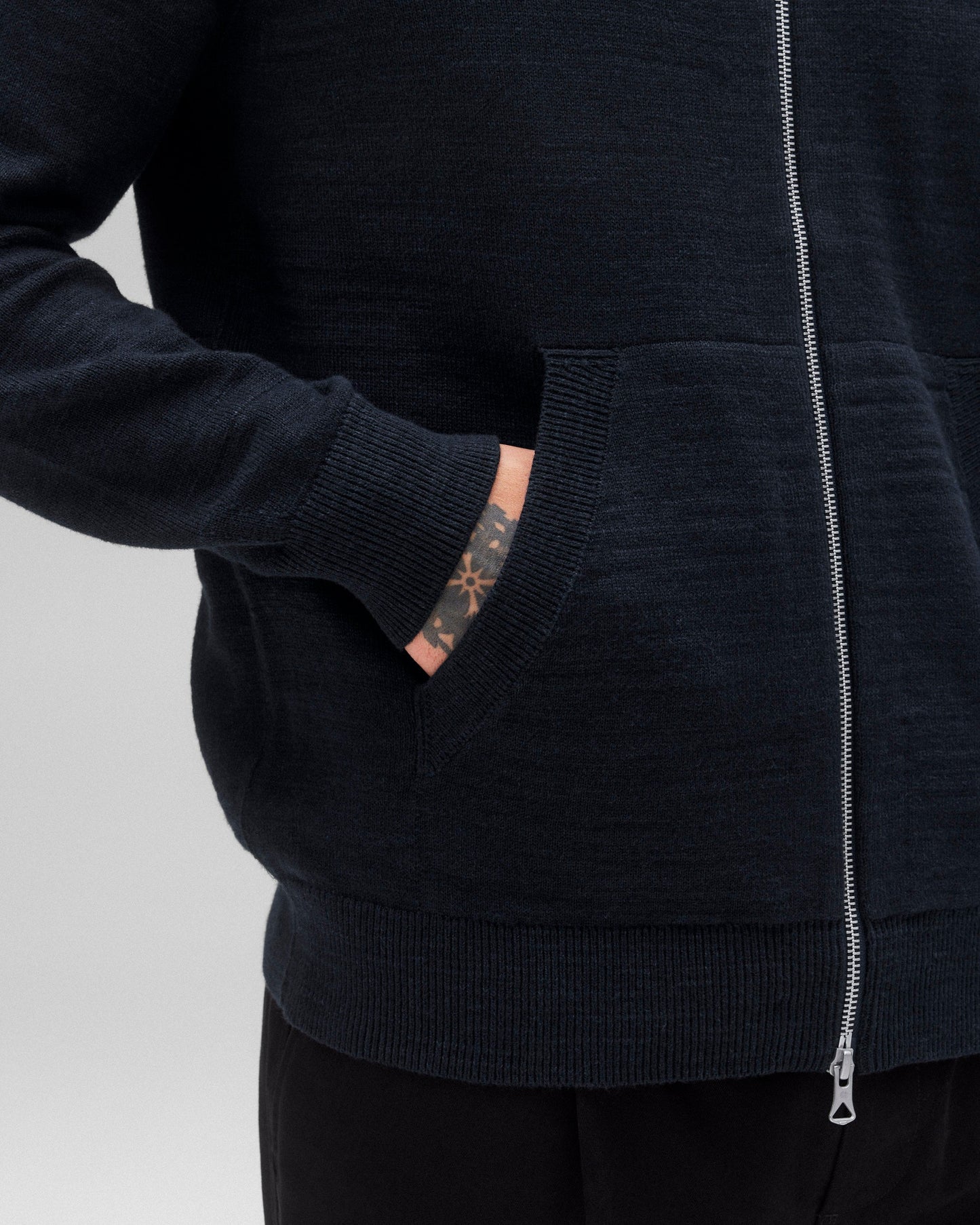 Cotton Slub Laurel Zip Hoodie