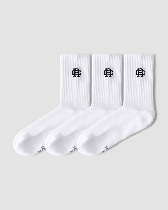 3-Pack Classic Mid Crew Sock