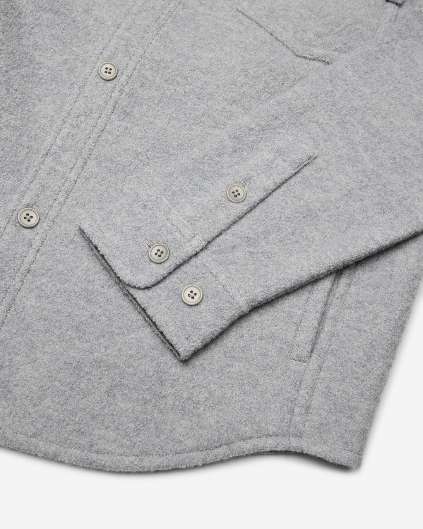 Boiled Wool Warden Overshirt