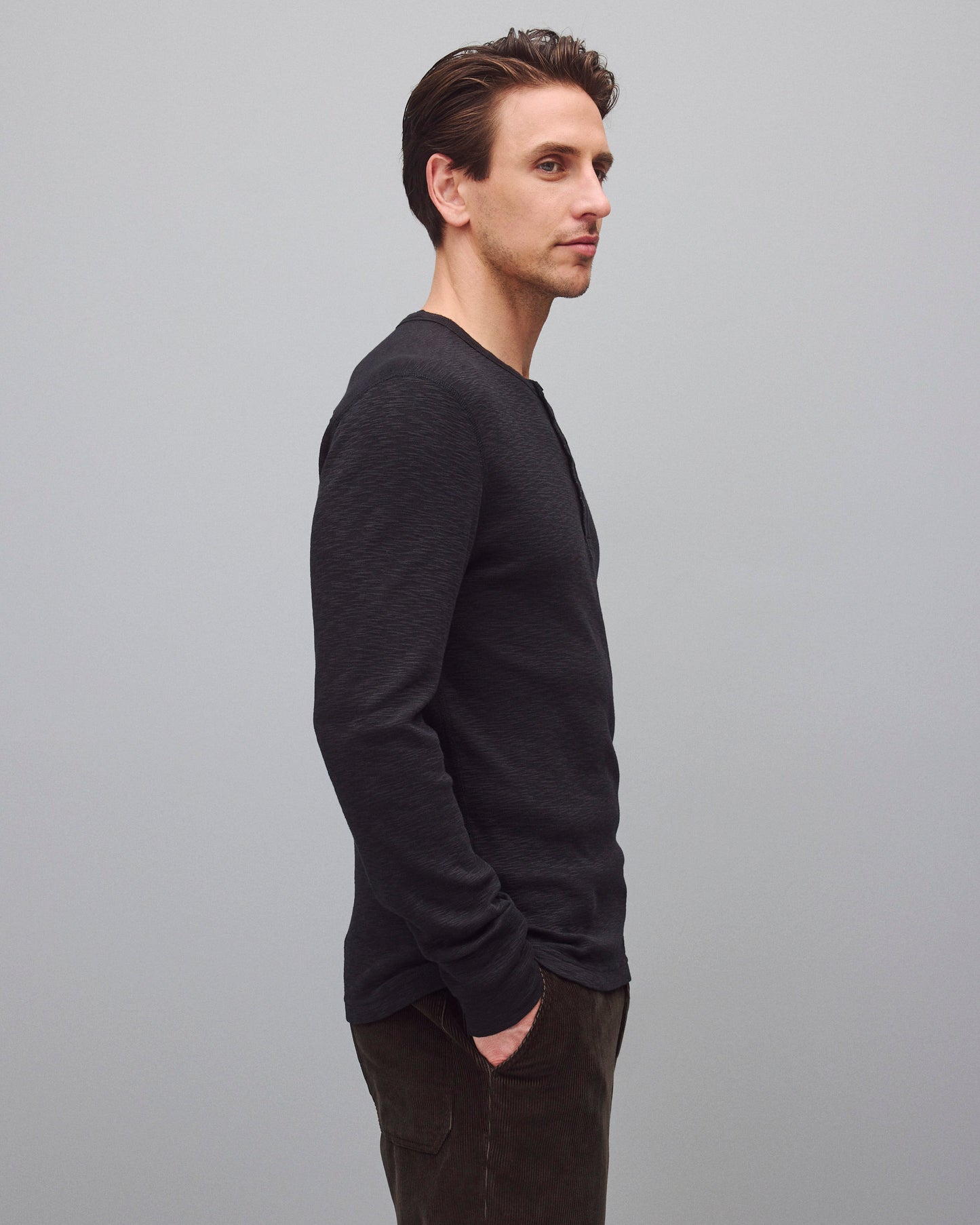 1X1 Slub Slim Henley