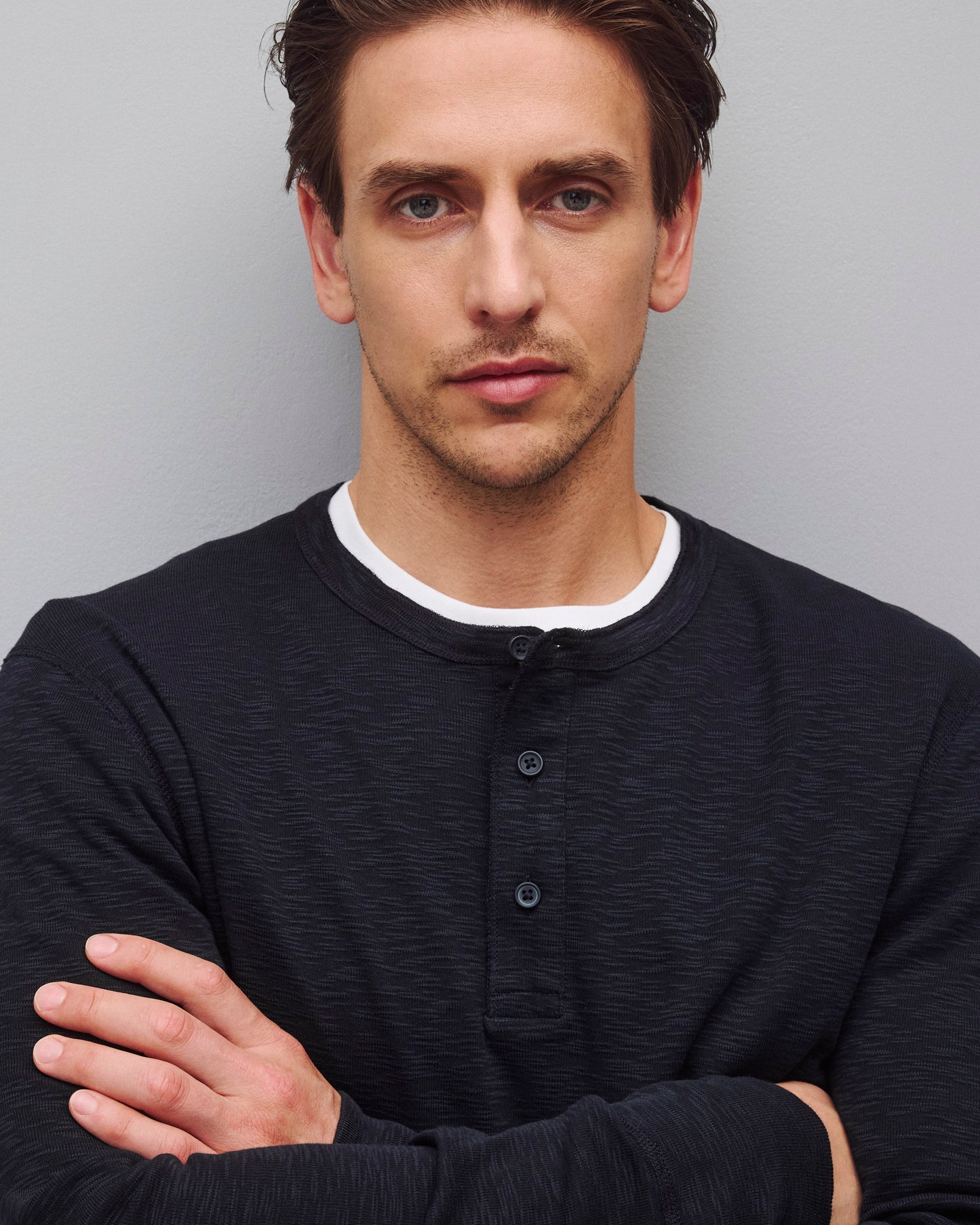 1X1 Slub Slim Henley