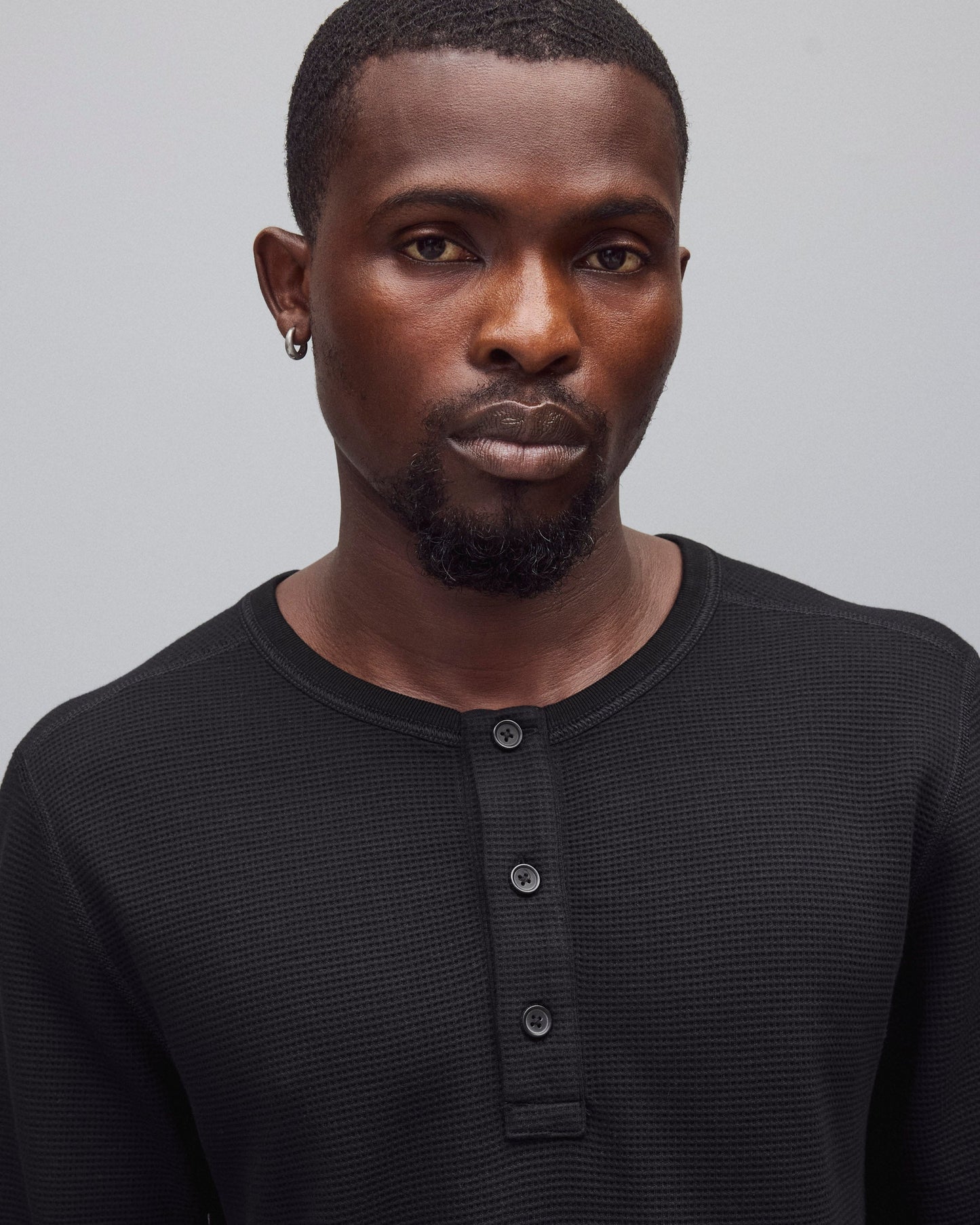 Lightweight Waffle Standard Henley