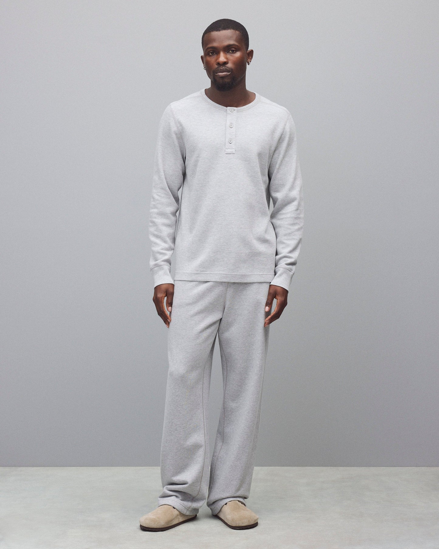 Lightweight Waffle Standard Henley