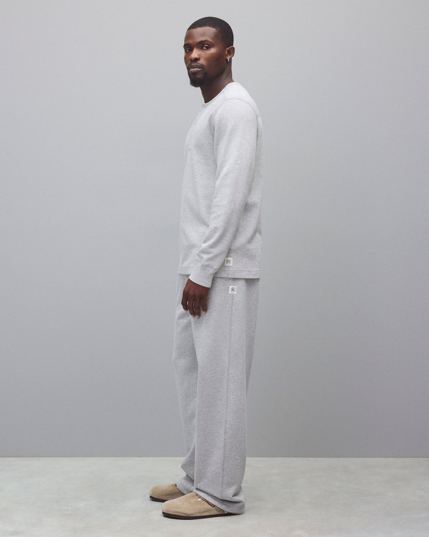 Lightweight Waffle Standard Henley