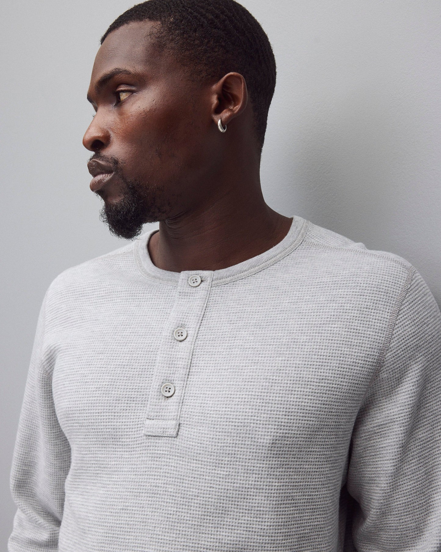 Lightweight Waffle Standard Henley