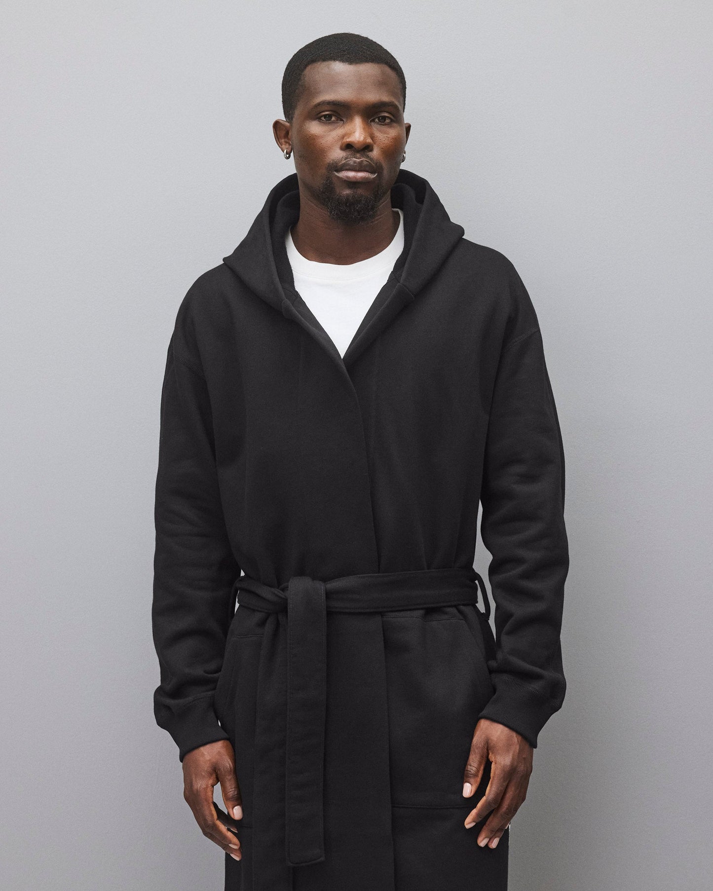 Midweight Terry Relaxed Hooded Robe