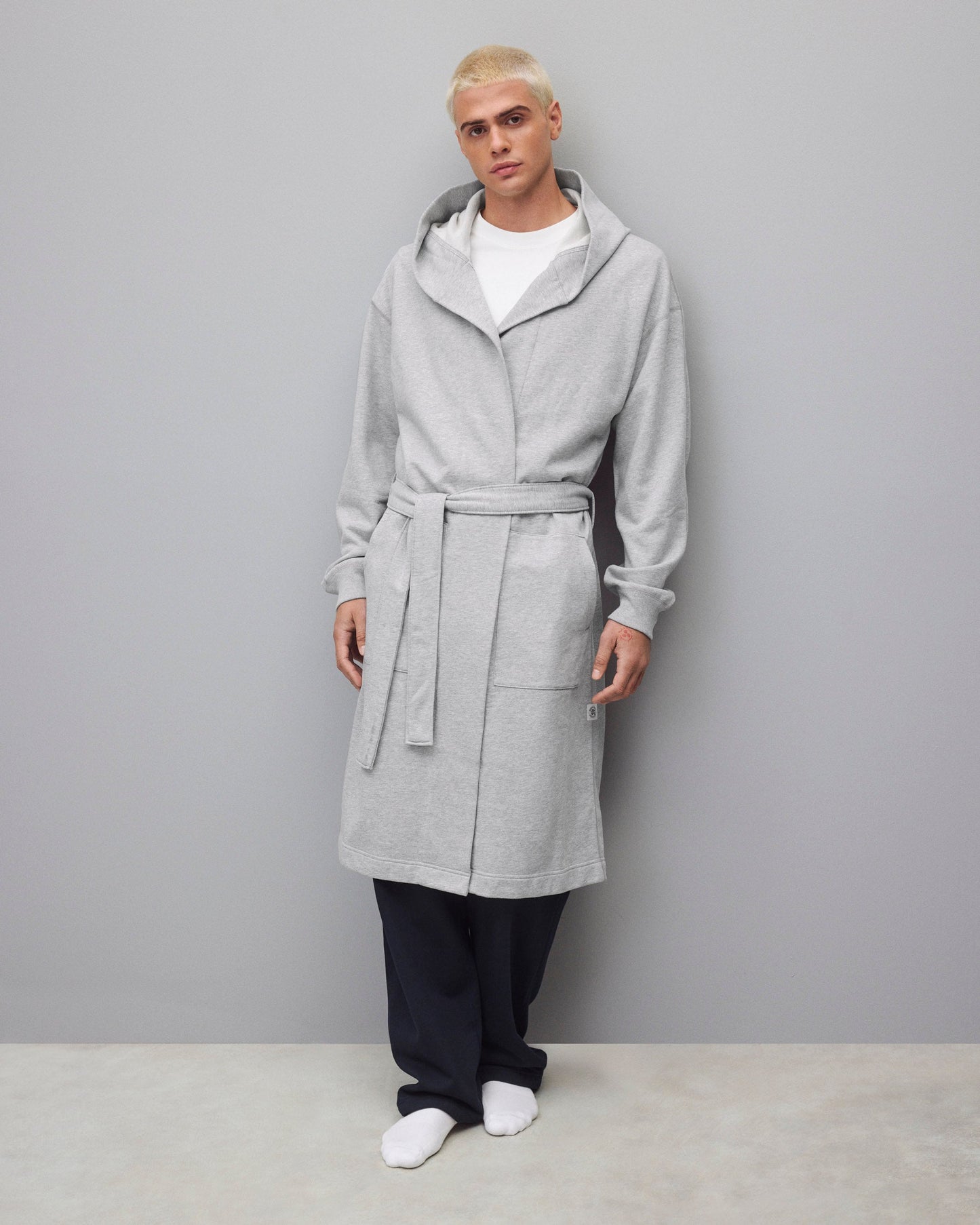 Midweight Terry Relaxed Hooded Robe
