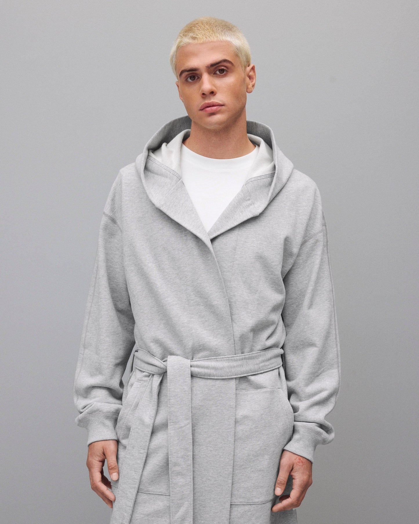Midweight Terry Relaxed Hooded Robe