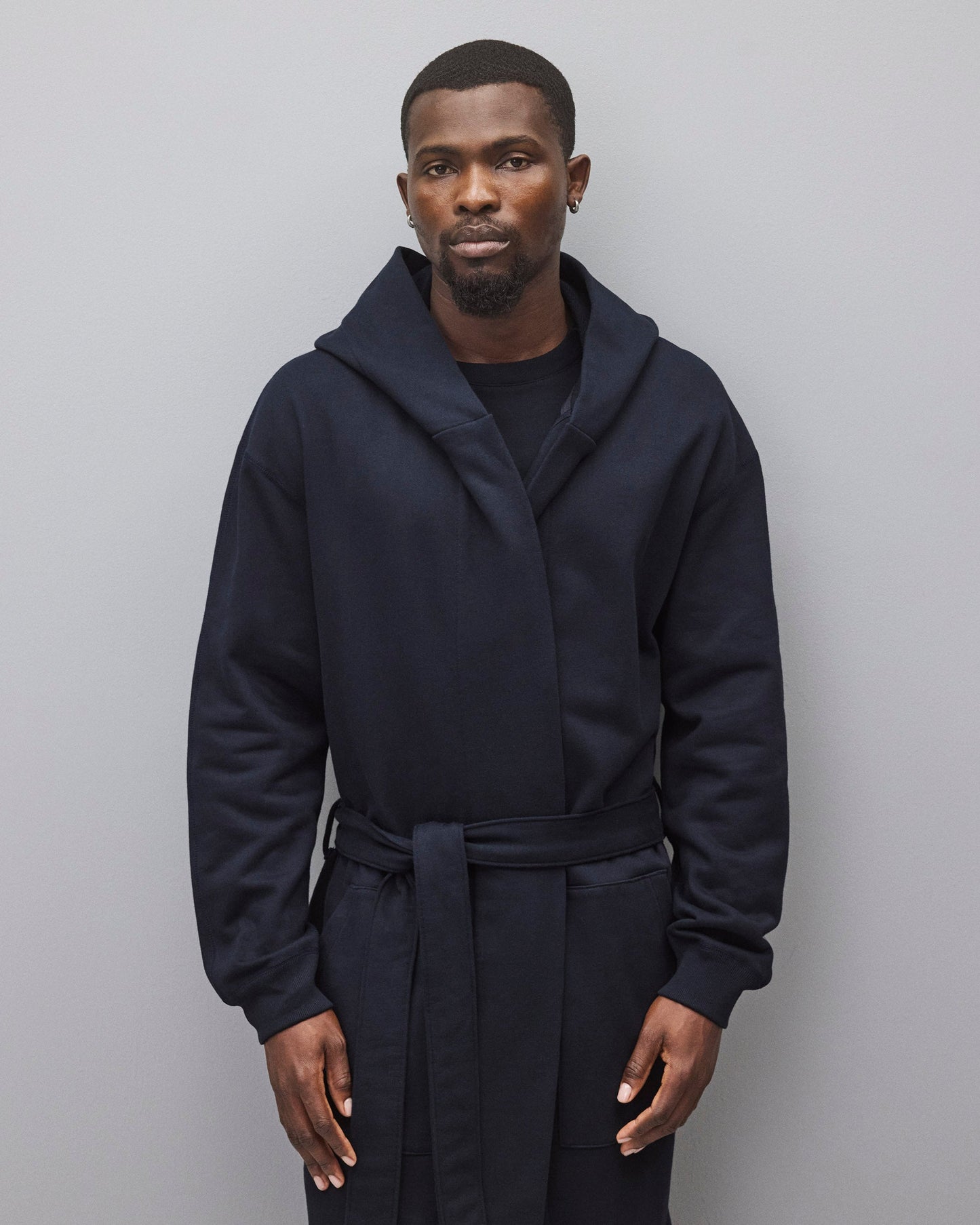 Midweight Terry Relaxed Hooded Robe