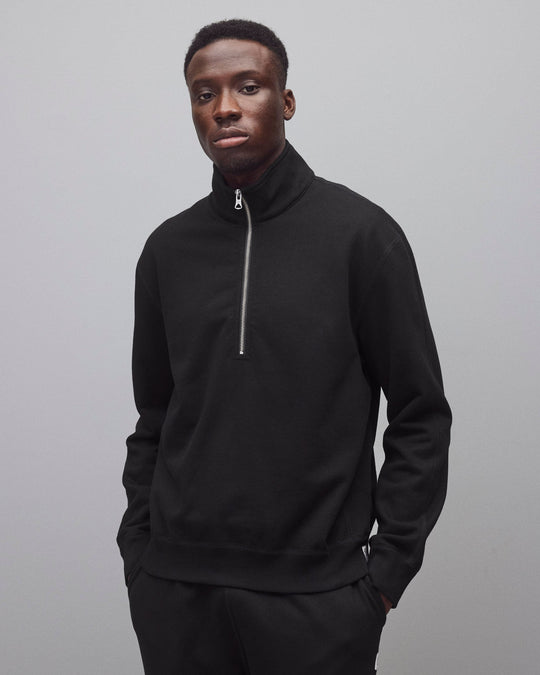 Midweight Terry Standard Half Zip Sweatshirt
