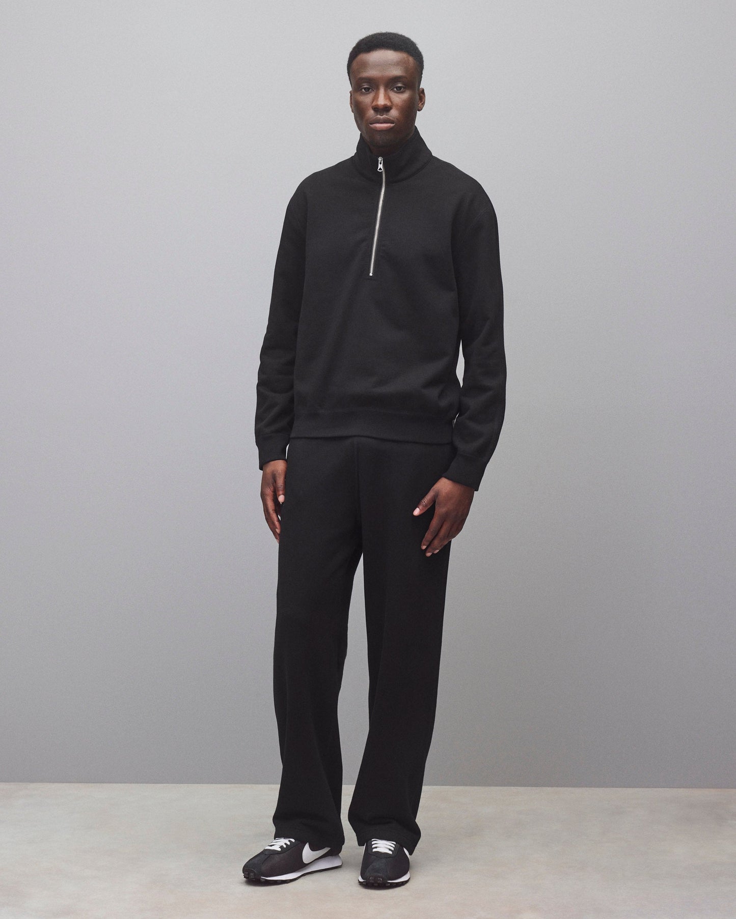 Midweight Terry Standard Half Zip Sweatshirt