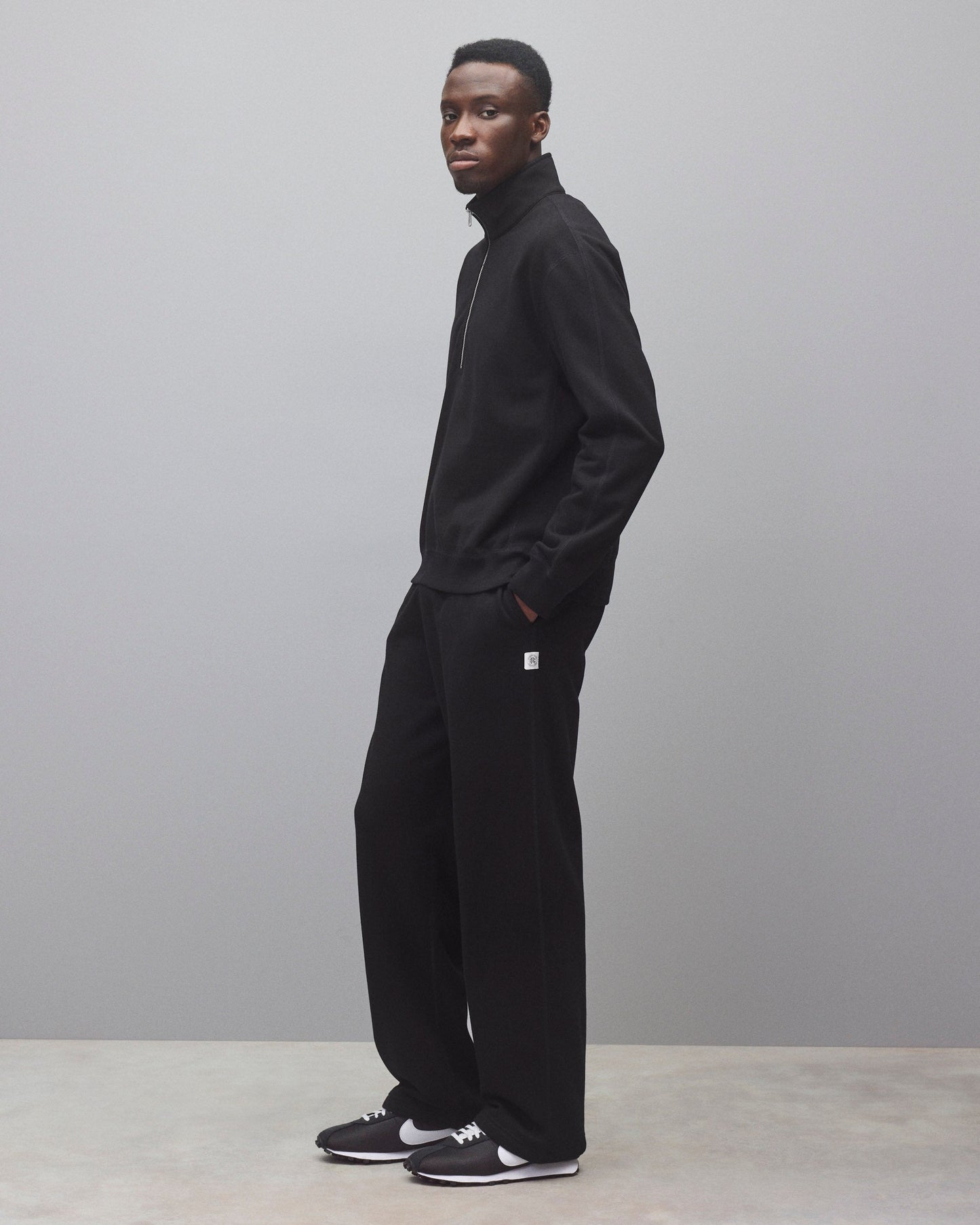 Midweight Terry Standard Half Zip Sweatshirt