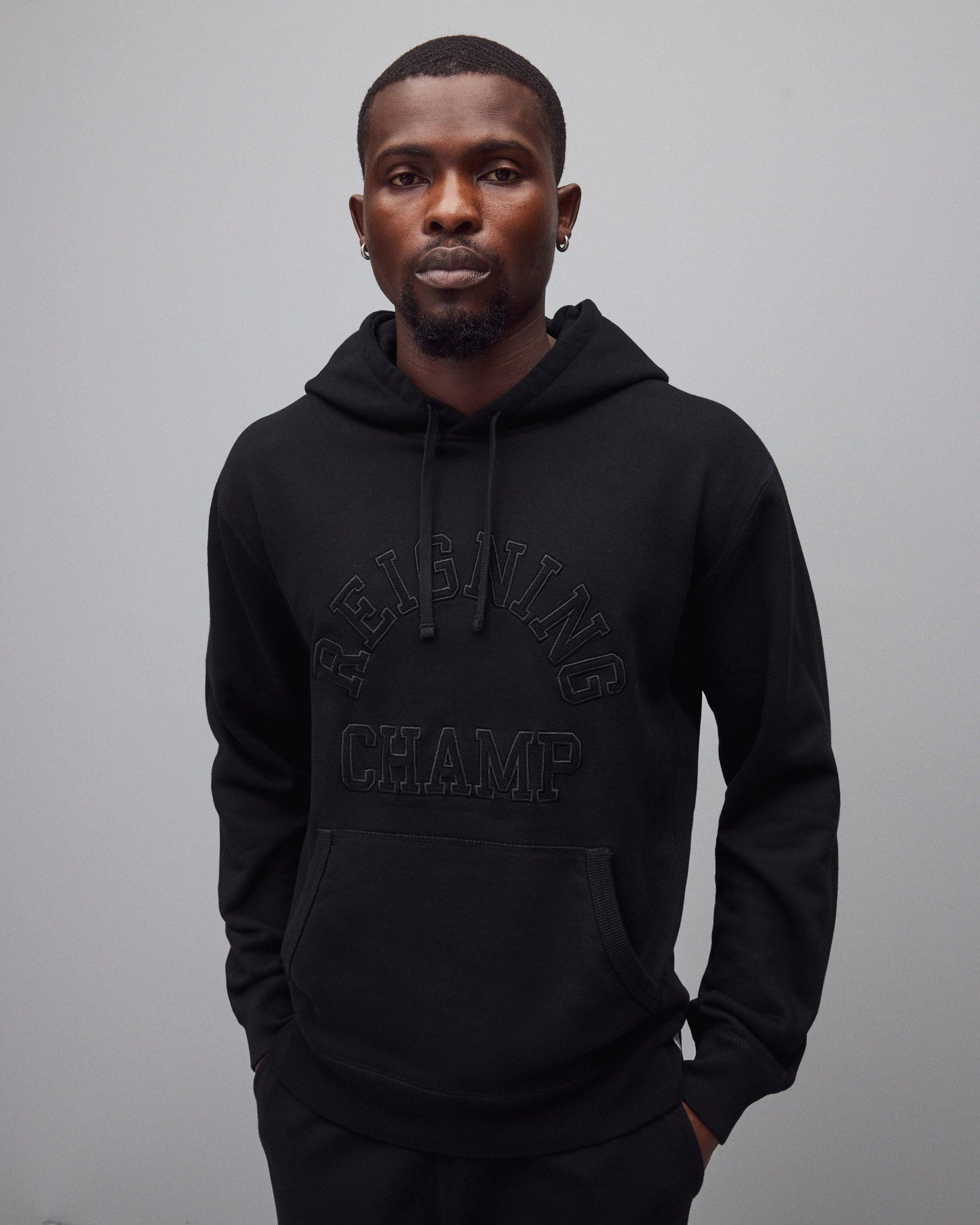 Midweight Terry Arch Logo Standard Hoodie