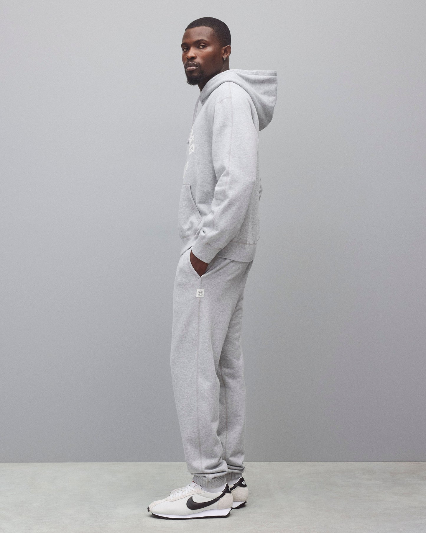 Midweight Terry Arch Logo Standard Hoodie