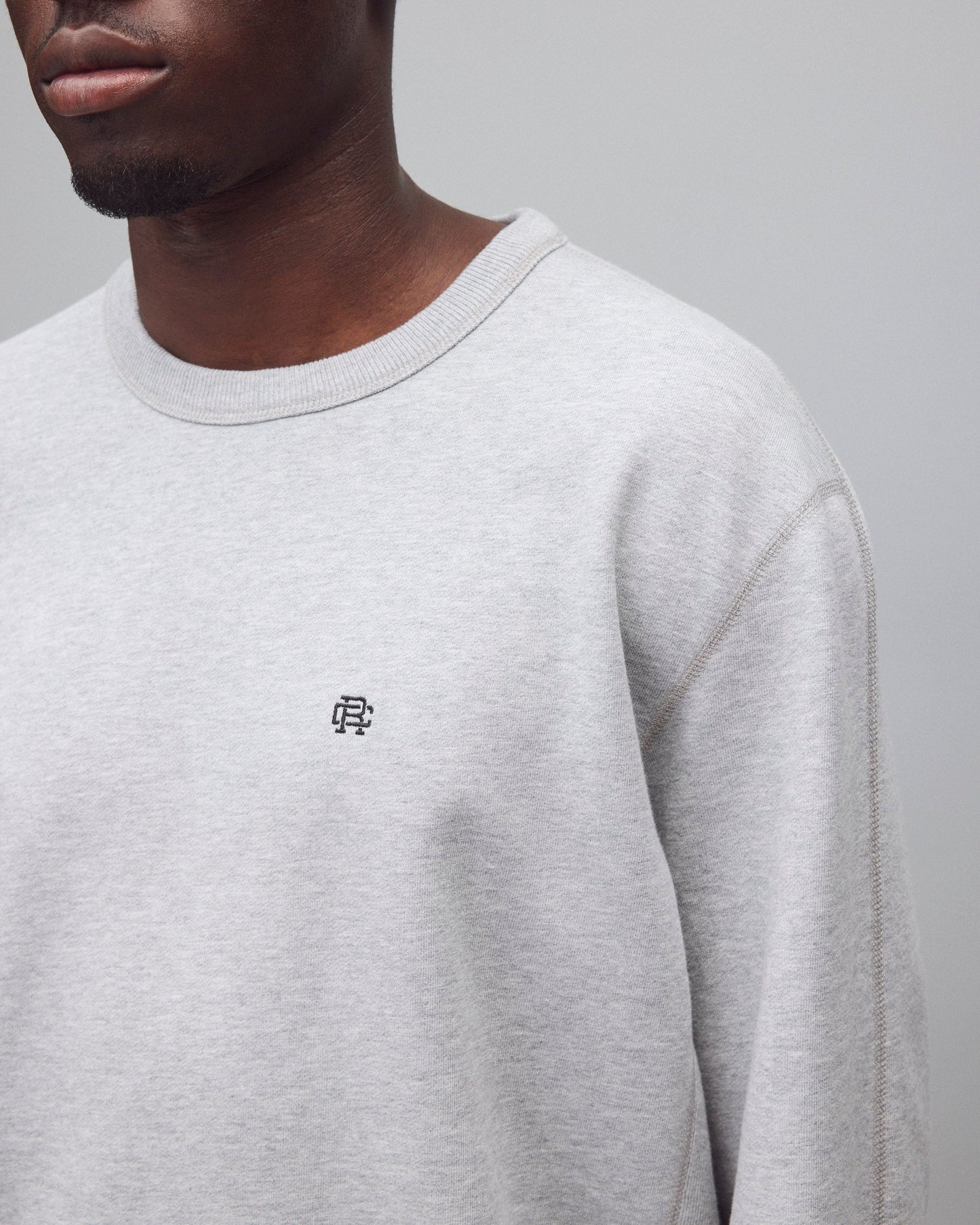 Midweight Terry Monogram Standard Crewneck