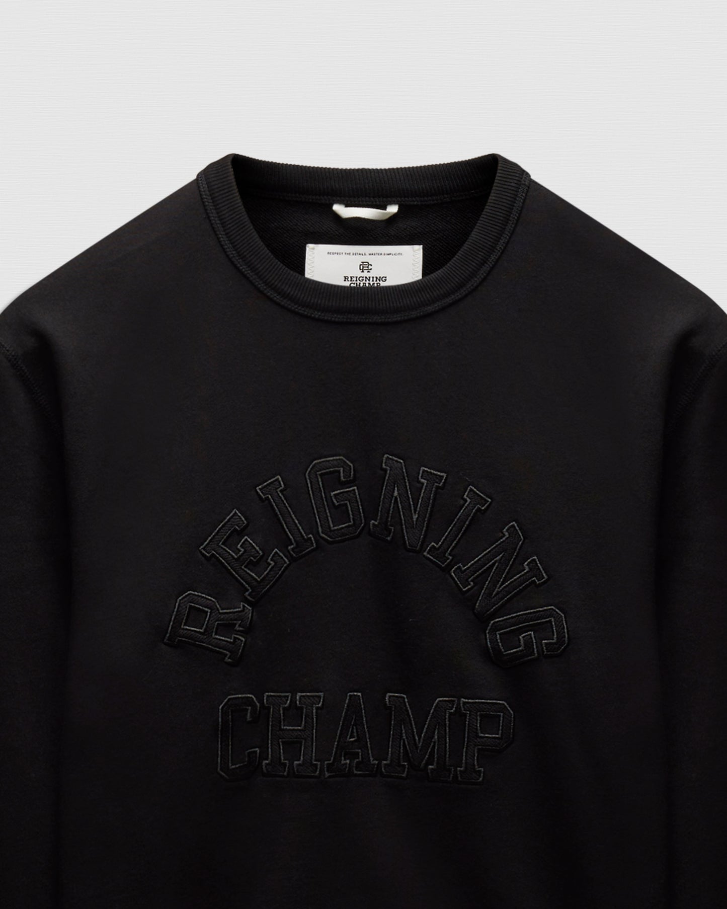 Midweight Terry Arch Logo Standard Crewneck