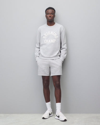 Midweight Terry Arch Logo Standard Crewneck