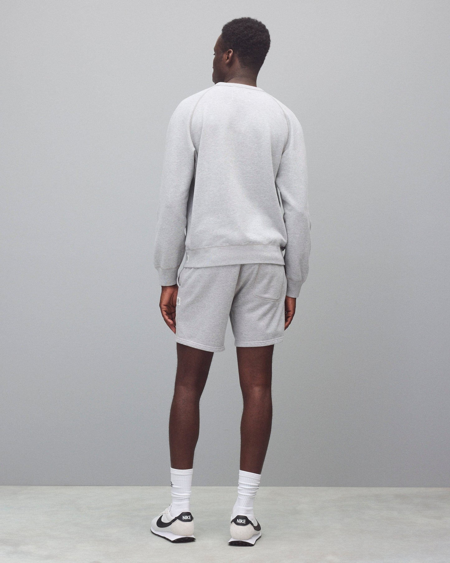 Midweight Terry Arch Logo Standard Crewneck