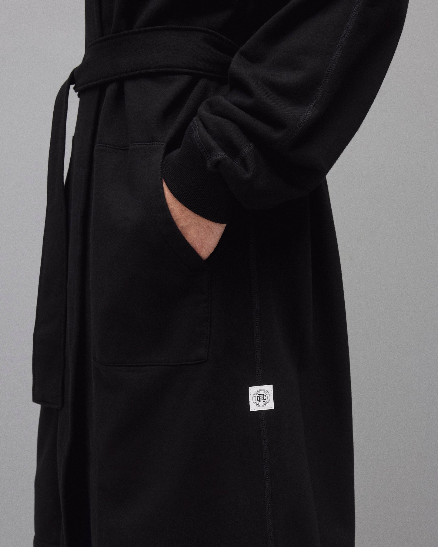 Midweight Terry Logo Relaxed Hooded Robe