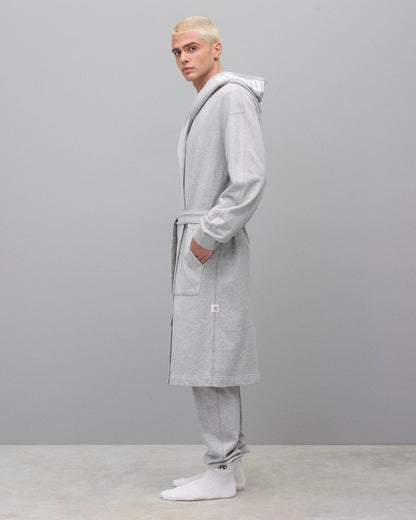 Midweight Terry Logo Relaxed Hooded Robe