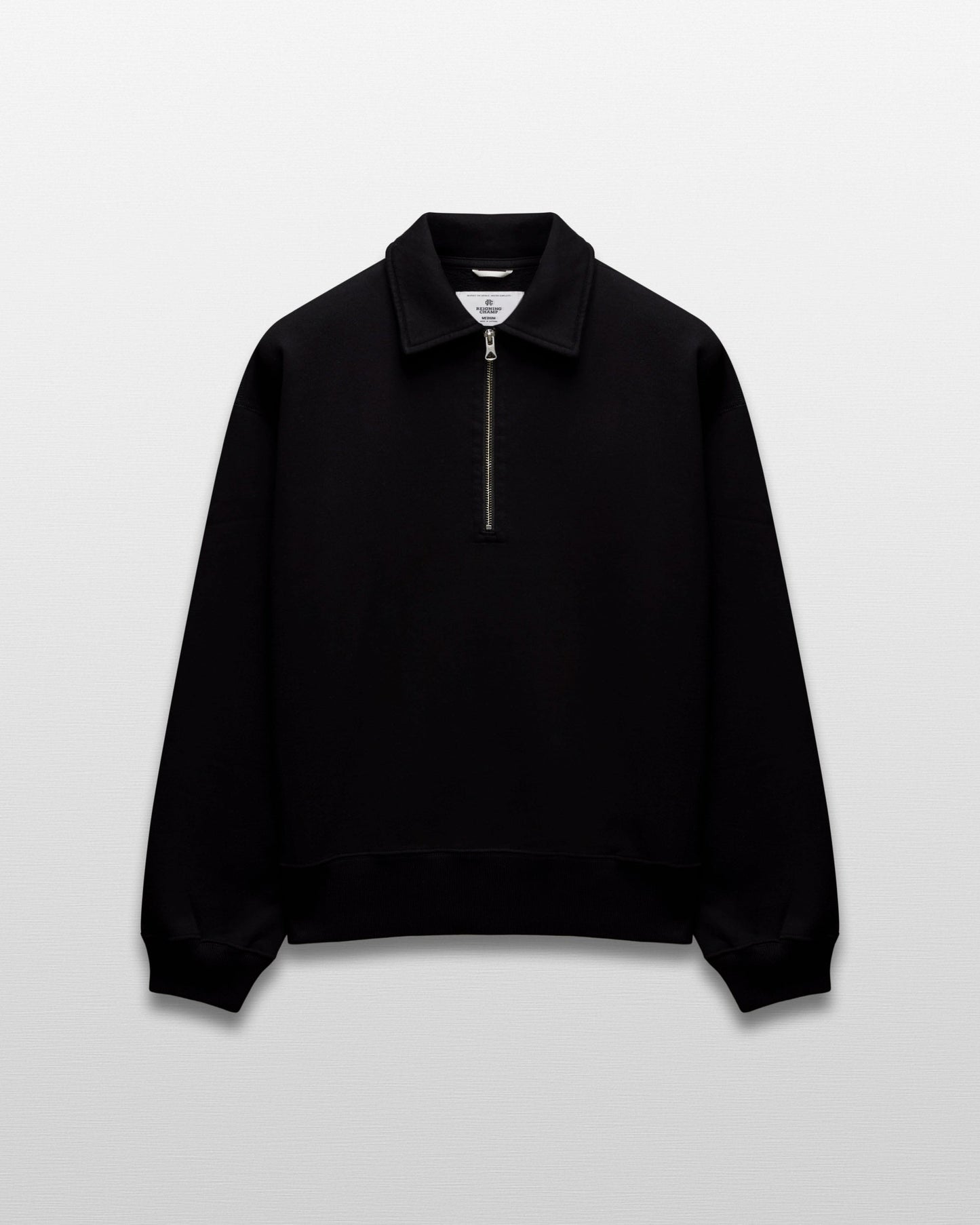 Brushed Fleece Relaxed Half Zip Sweatshirt