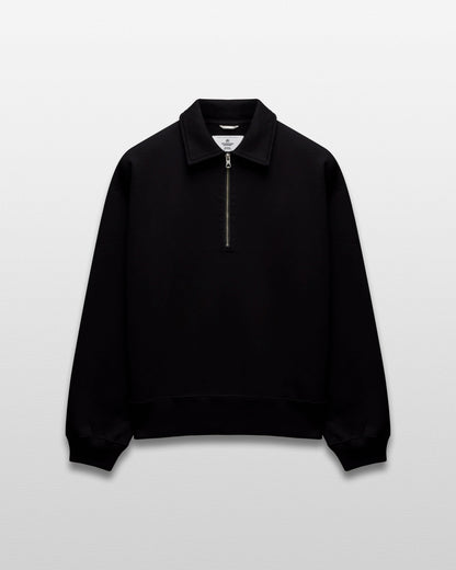 Brushed Fleece Relaxed Half Zip Sweatshirt