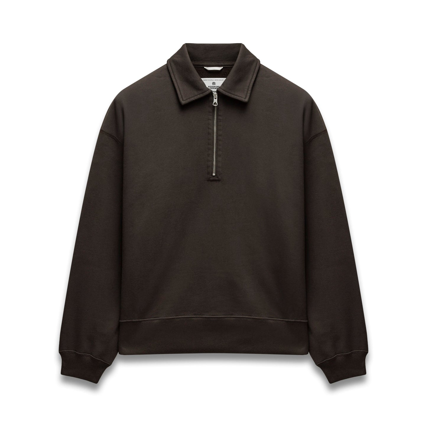 Brushed Fleece Relaxed Half Zip Sweatshirt