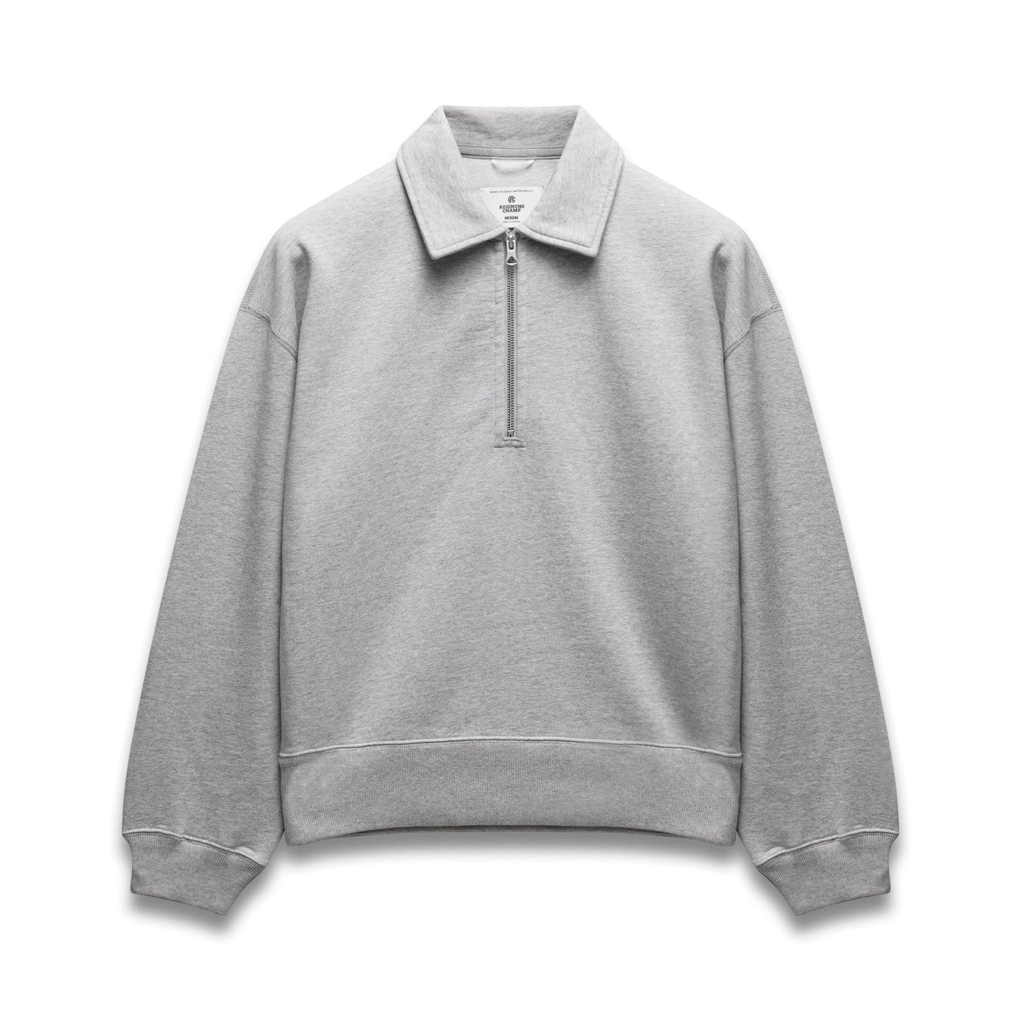 Brushed Fleece Relaxed Half Zip Sweatshirt