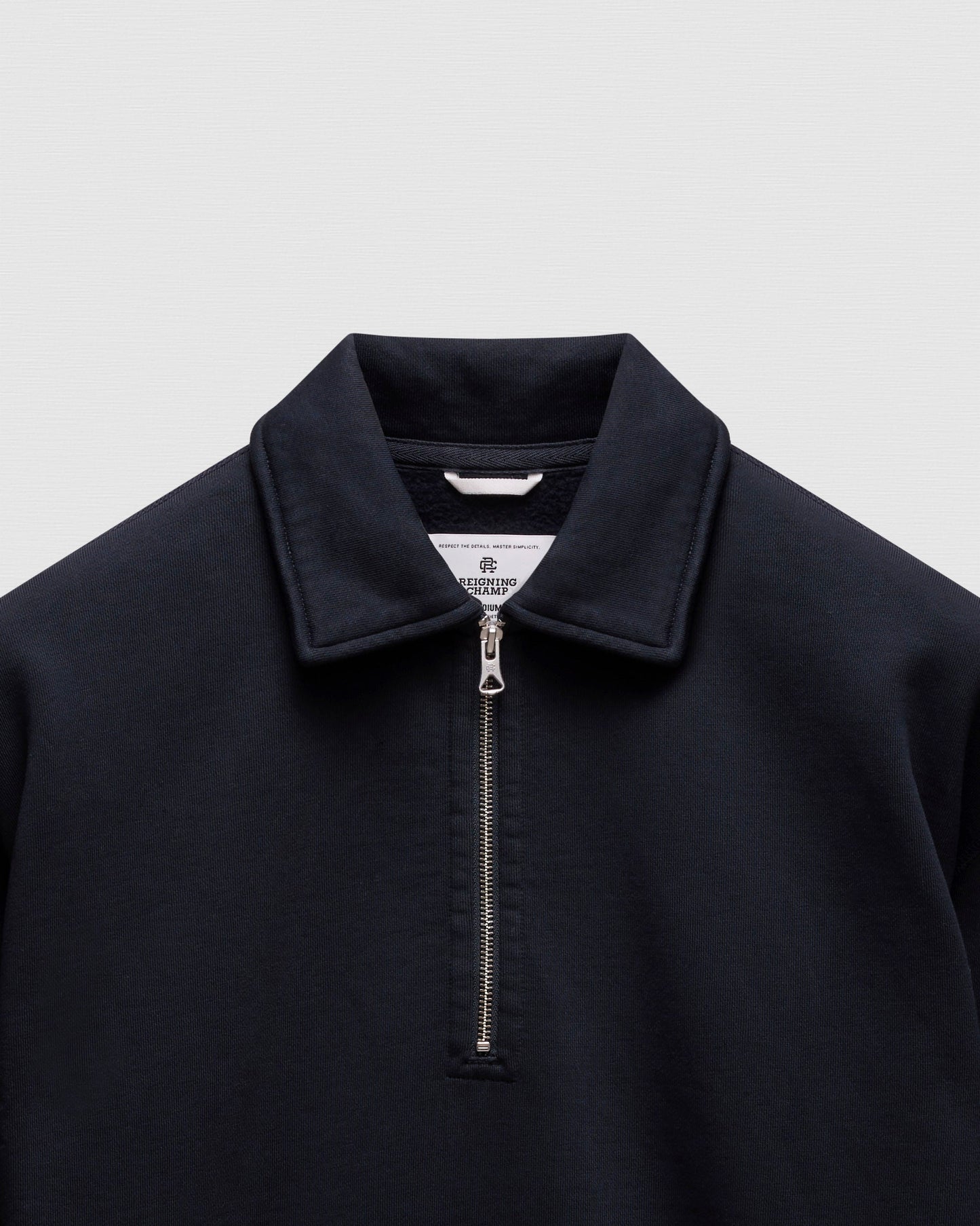 Brushed Fleece Relaxed Half Zip Sweatshirt