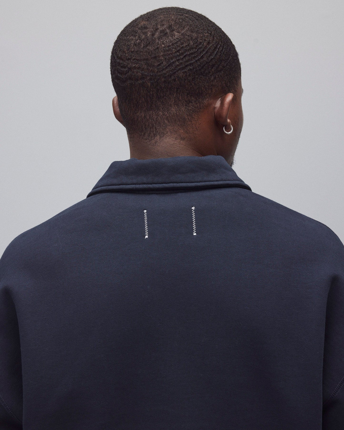 Brushed Fleece Relaxed Half Zip Sweatshirt