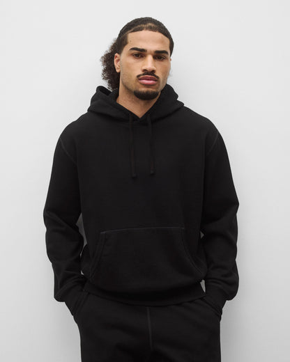 Kyoto Black Midweight Terry Standard Hoodie
