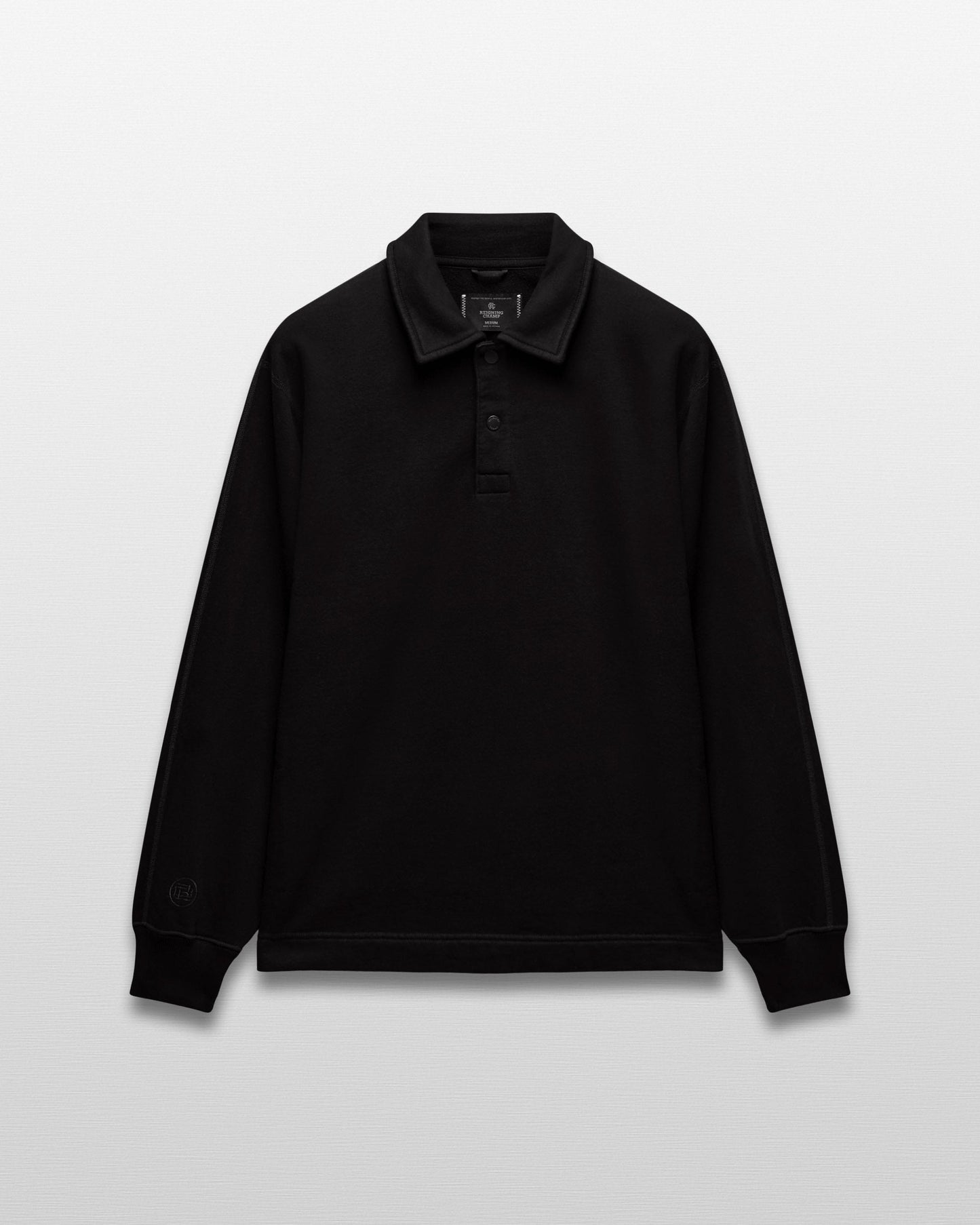 Kyoto Black Midweight Terry Rugby Standard Sweater