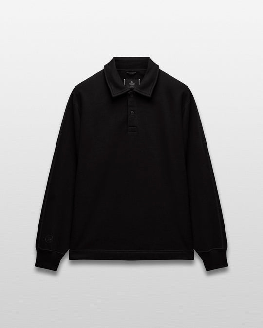 Kyoto Black Midweight Terry Rugby Standard Sweater