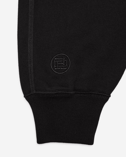 Kyoto Black Midweight Terry Rugby Standard Sweater