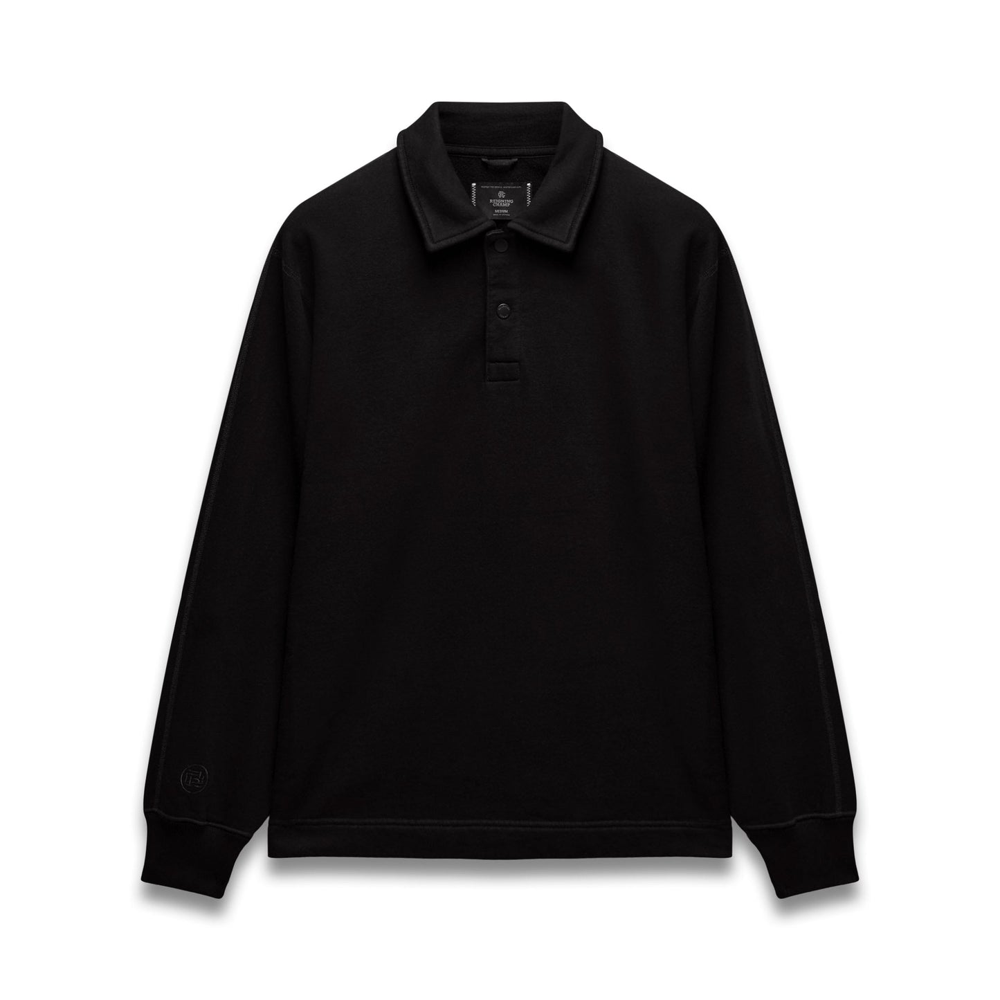 Kyoto Black Midweight Terry Rugby Standard Sweater