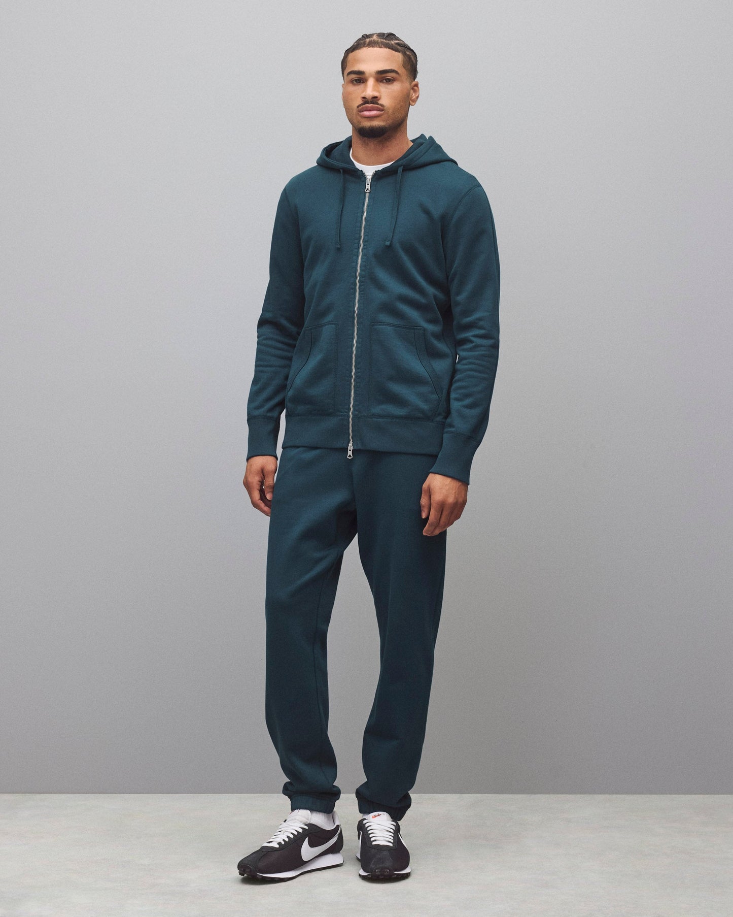 Midweight Terry Slim Zip Hoodie