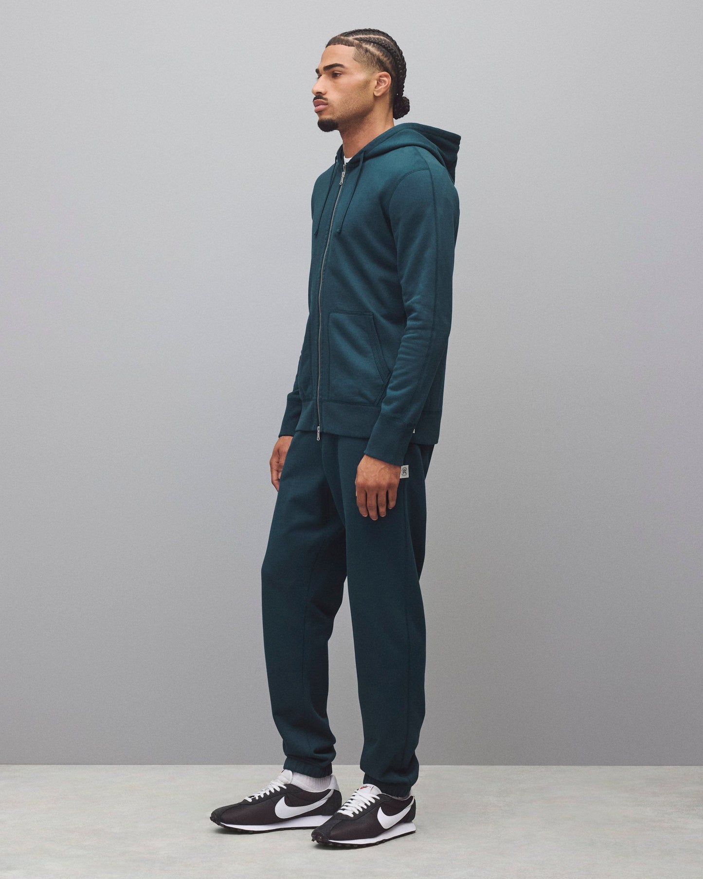 Midweight Terry Slim Zip Hoodie