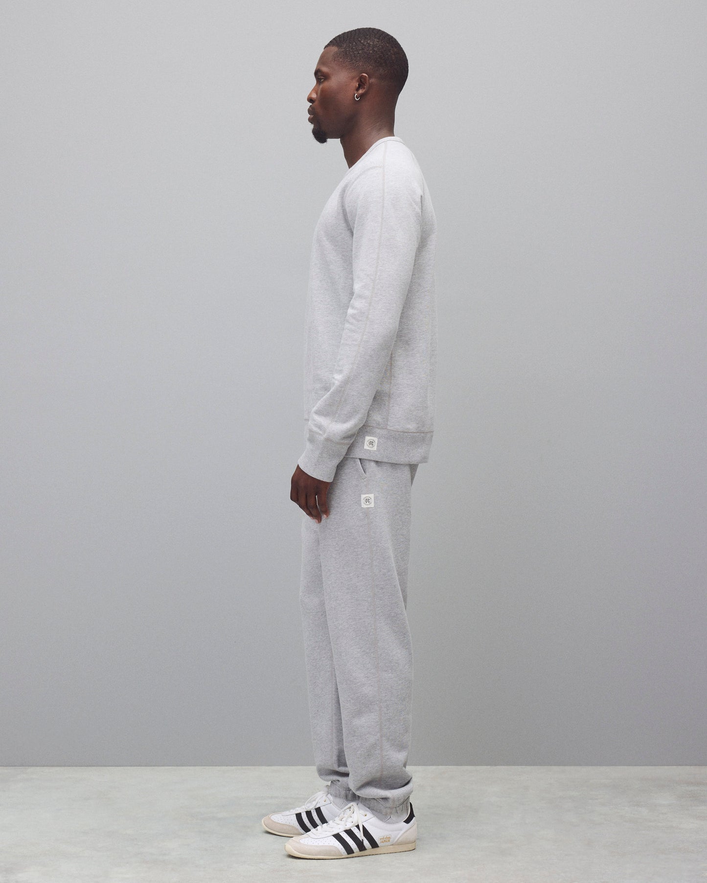 Midweight Terry Slim Crewneck