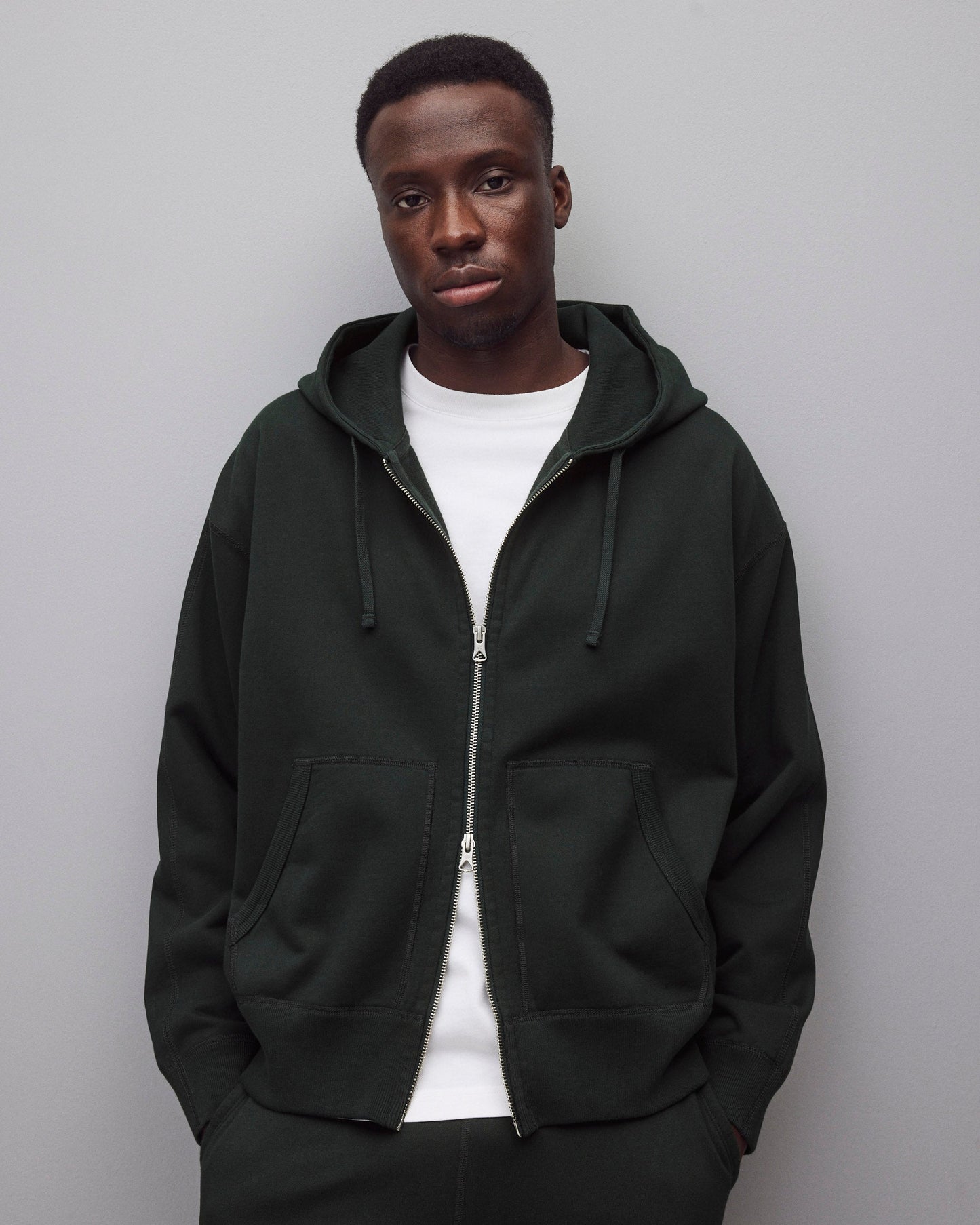Midweight Terry Relaxed Zip Hoodie