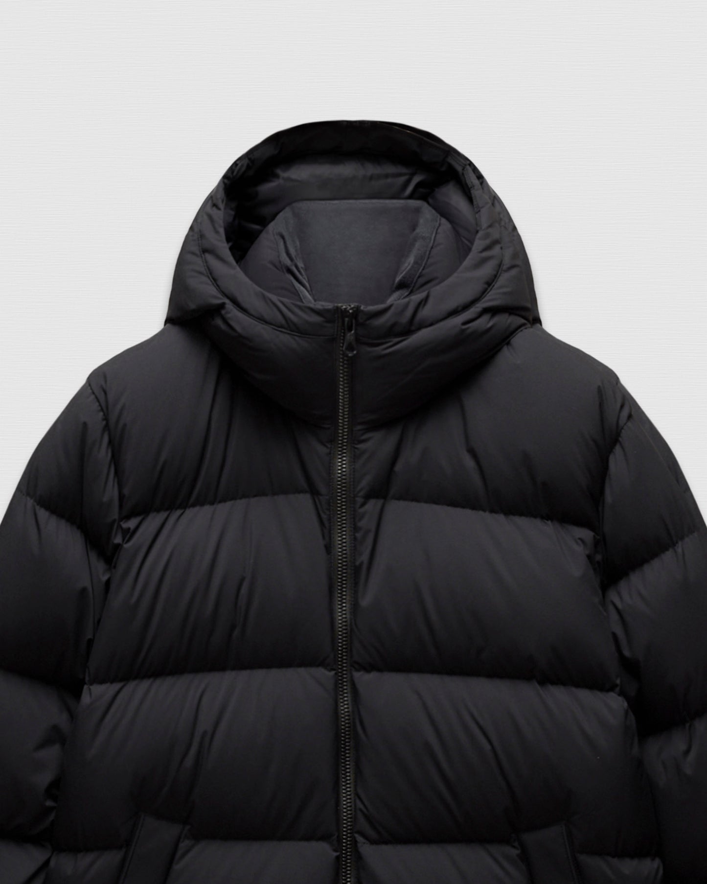 Matte Ripstop Franchise Hooded Down Jacket