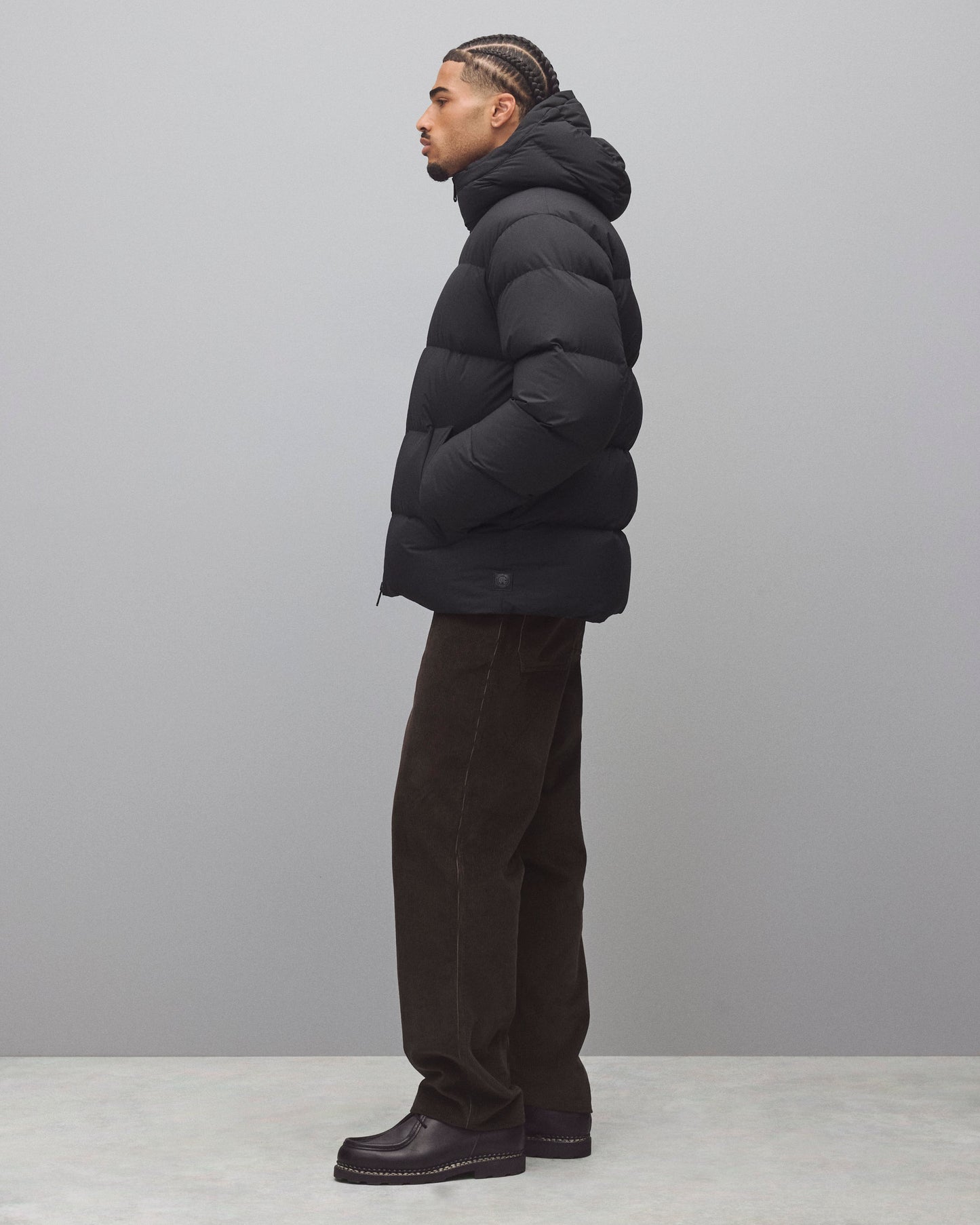 Matte Ripstop Franchise Hooded Down Jacket