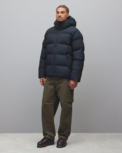 Matte Ripstop Franchise Hooded Down Jacket