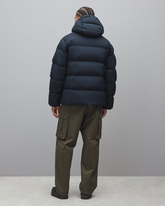 Matte Ripstop Franchise Hooded Down Jacket