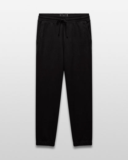 Kyoto Black Midweight Terry Standard Sweatpant